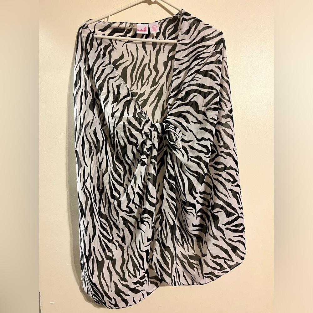 Zebra print sarong